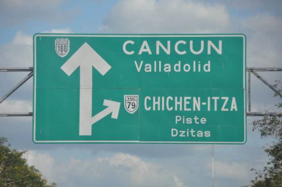 A placa não deixa dúvidas: estamos na península do Yucatán, no México